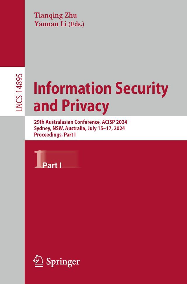  Information Security and Privacy(Kobo/電子書)