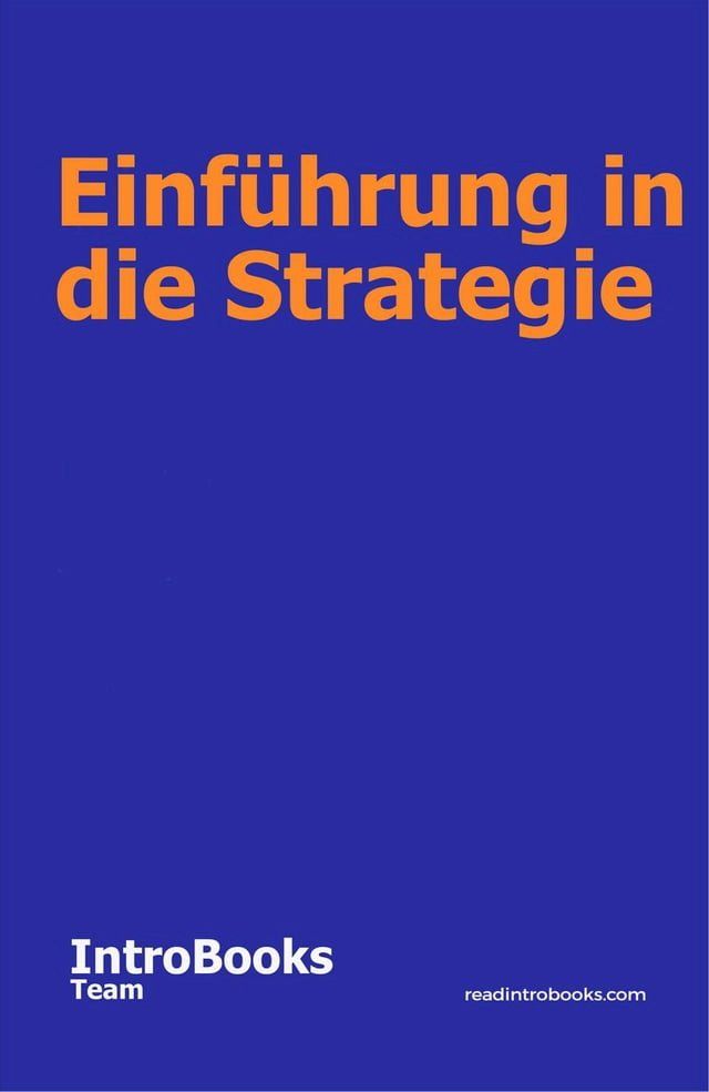  Einführung in die Strategie(Kobo/電子書)