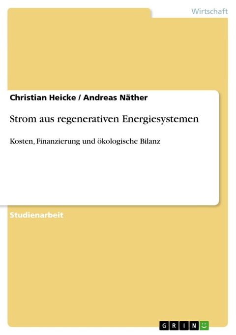 Strom aus regenerativen Energiesystemen(Kobo/電子書)