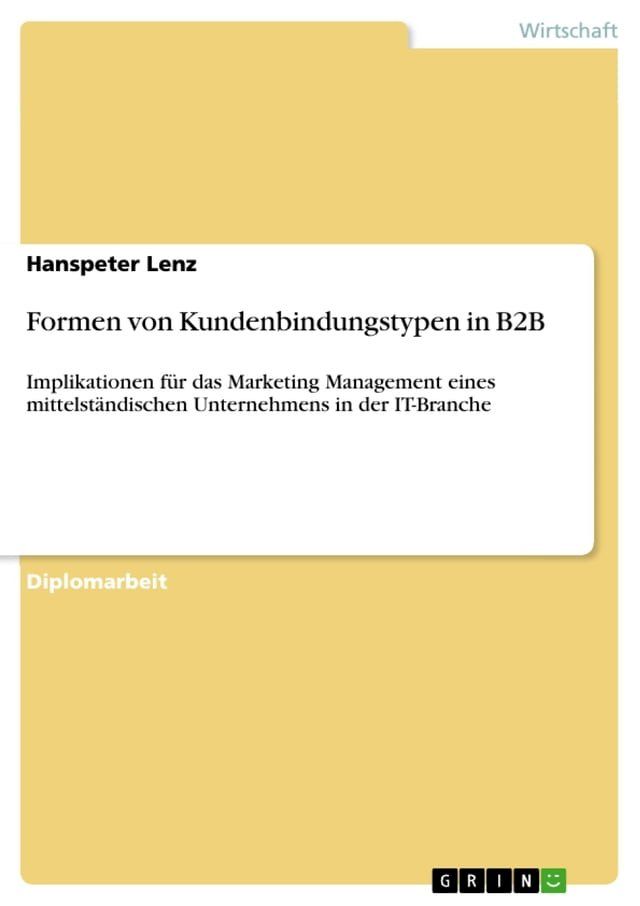  Formen von Kundenbindungstypen in B2B(Kobo/電子書)