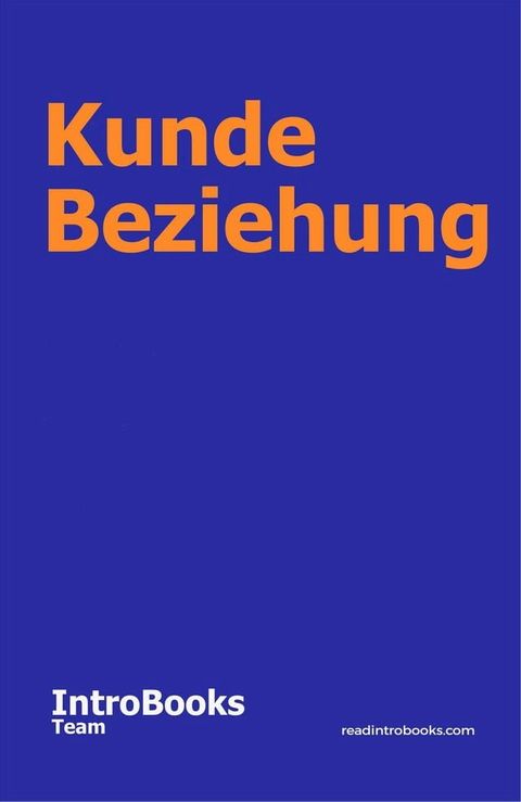 Kunde Beziehung(Kobo/電子書)