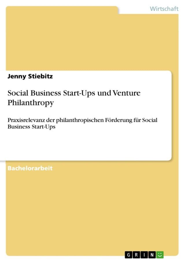  Social Business Start-Ups und Venture Philanthropy(Kobo/電子書)