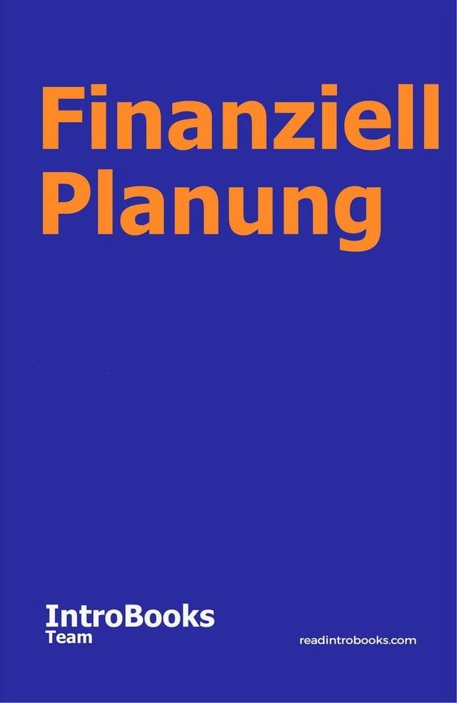  Finanziell Planung(Kobo/電子書)