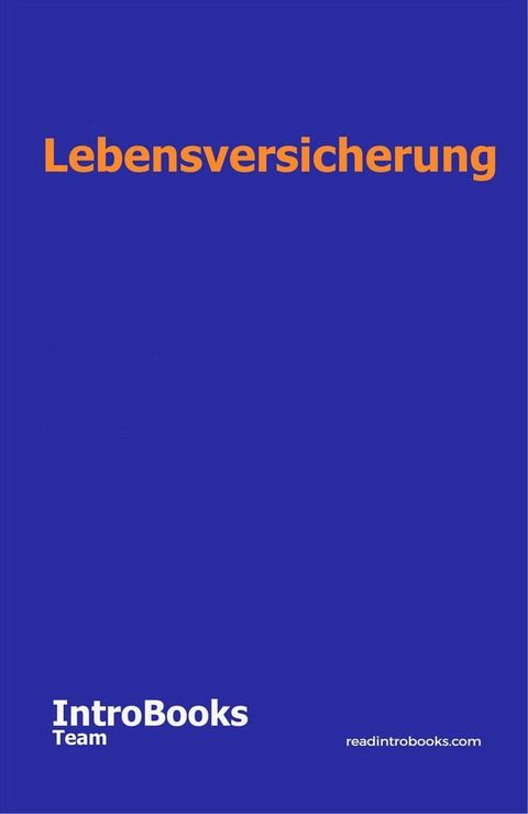 Lebensversicherung(Kobo/電子書)