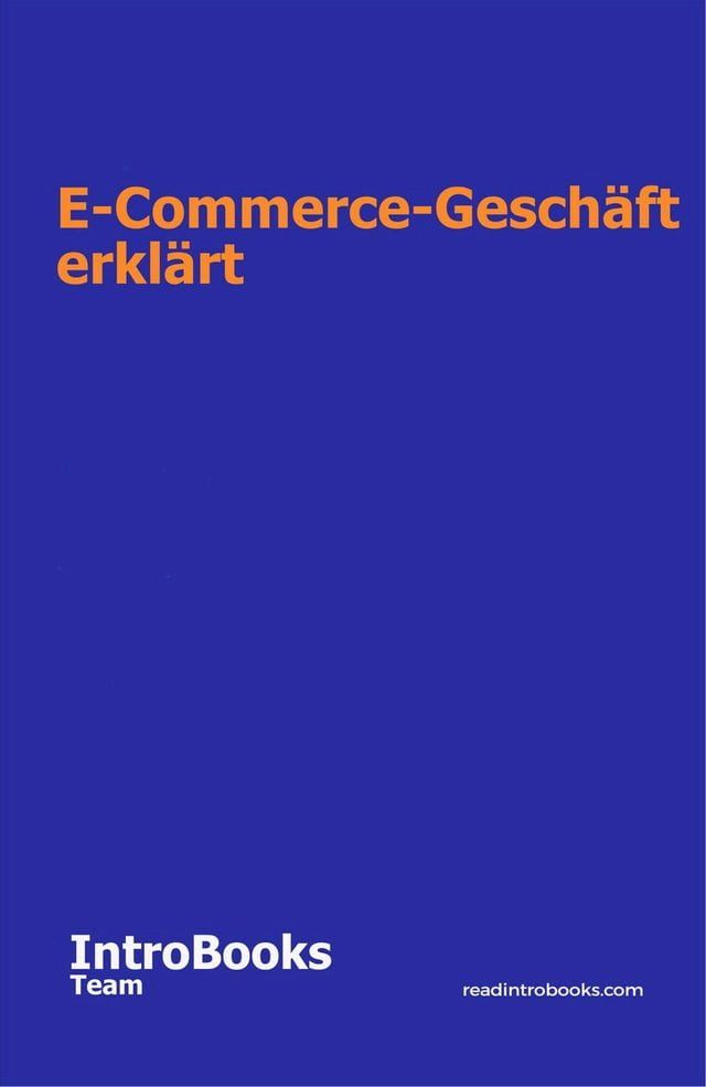  E-Commerce-Geschäft erklärt(Kobo/電子書)