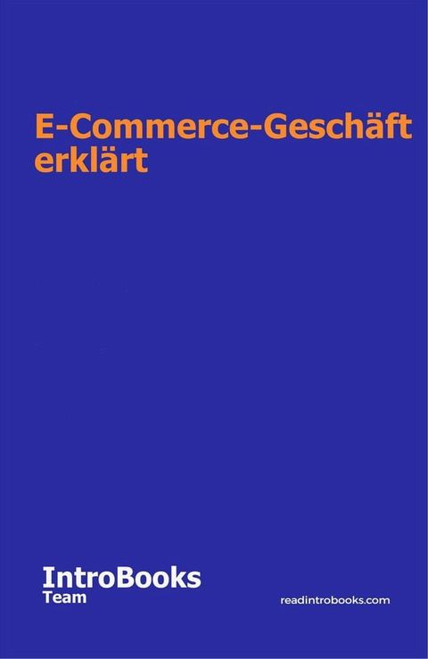 E-Commerce-Geschäft erklärt(Kobo/電子書)