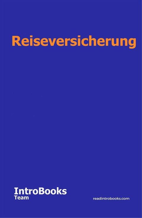 Reiseversicherung(Kobo/電子書)