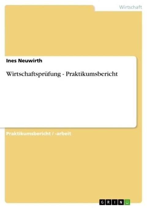 Wirtschaftsprüfung - Praktikumsbericht(Kobo/電子書)