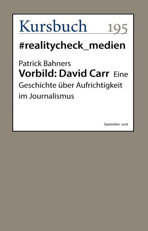 Vorbild: David Carr(Kobo/電子書)