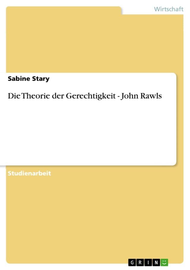  Die Theorie der Gerechtigkeit - John Rawls(Kobo/電子書)