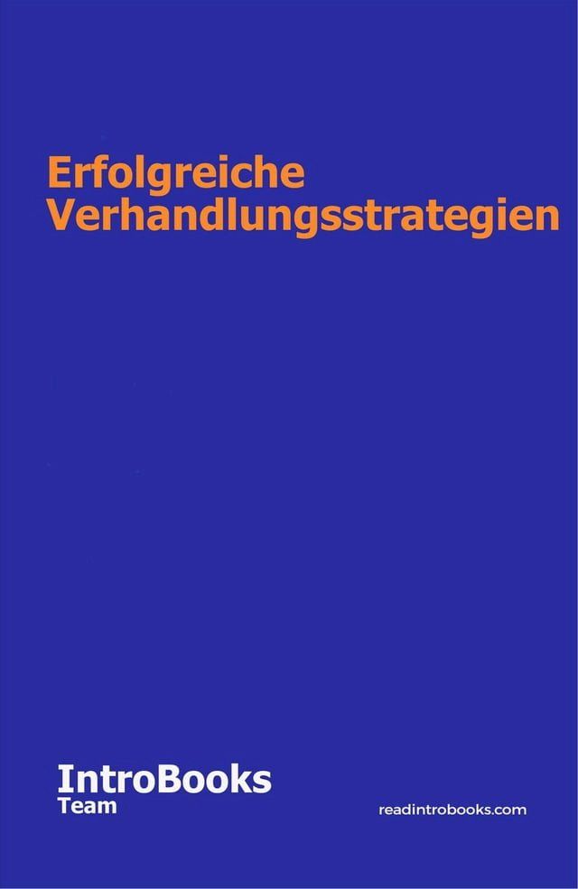  Erfolgreiche Verhandlungsstrategien(Kobo/電子書)