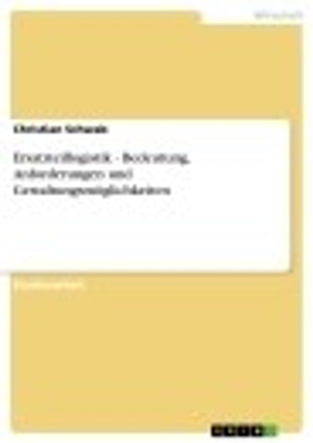  Ersatzteillogistik - Bedeutung, Anforderungen und Gestaltungsmöglichkeiten(Kobo/電子書)