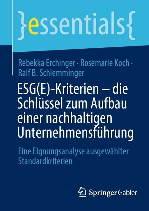 ESG(E)-Kriterien - die Schlüssel zum Aufbau einer nachhaltigen Unternehmensführung(Kobo/電子書)