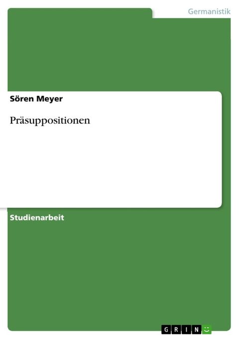 Pr&auml;suppositionen(Kobo/電子書)