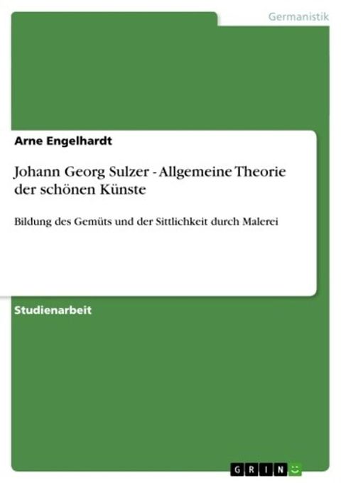 Johann Georg Sulzer - Allgemeine Theorie der sch&ouml;nen K&uuml;nste(Kobo/電子書)