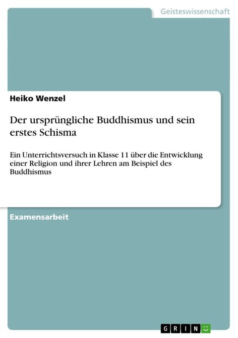 Der ursprüngliche Buddhismus und sein erstes Schisma(Kobo/電子書)