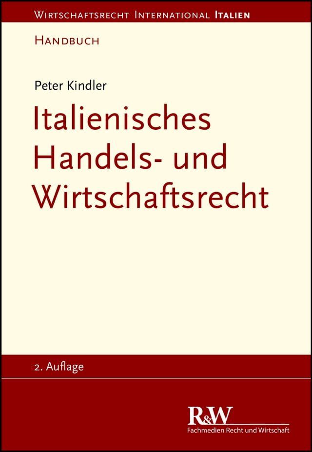  Italienisches Handels- und Wirtschaftsrecht(Kobo/電子書)