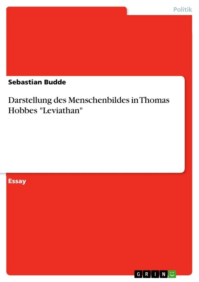  Darstellung des Menschenbildes in Thomas Hobbes 'Leviathan'(Kobo/電子書)