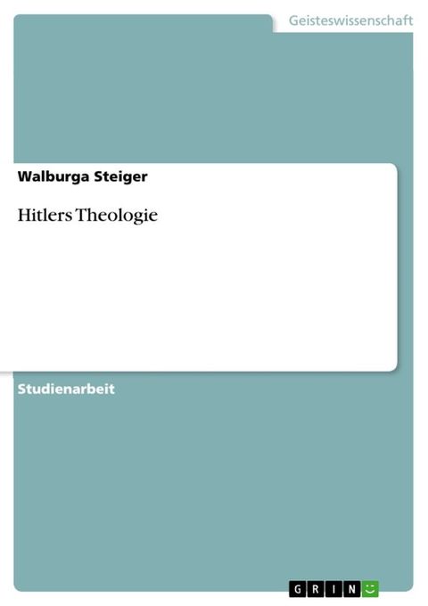 Hitlers Theologie(Kobo/電子書)