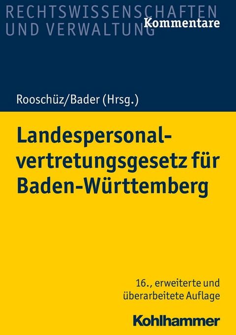 Landespersonalvertretungsgesetz f&uuml;r Baden-W&uuml;rttemberg(Kobo/電子書)