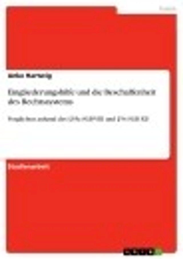  Eingliederungshilfe und die Beschaffenheit des Rechtssystems(Kobo/電子書)