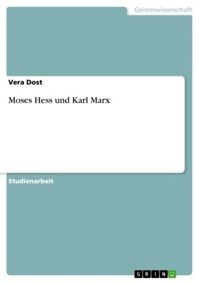  Moses Hess und Karl Marx(Kobo/電子書)