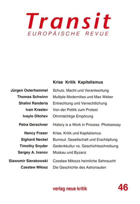 Transit 46. Europ&auml;ische Revue(Kobo/電子書)