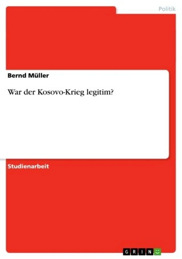  War der Kosovo-Krieg legitim?(Kobo/電子書)