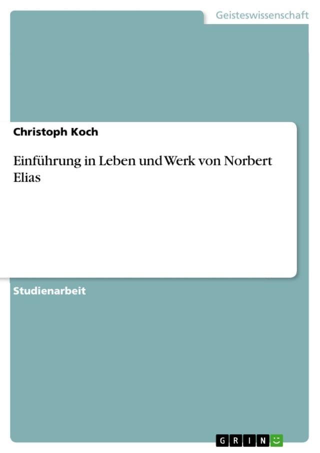  Einführung in Leben und Werk von Norbert Elias(Kobo/電子書)