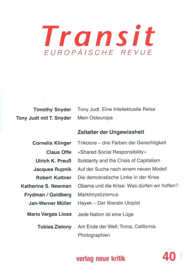  Transit 40. Europäische Revue(Kobo/電子書)