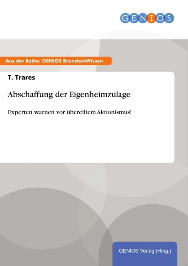  Abschaffung der Eigenheimzulage(Kobo/電子書)