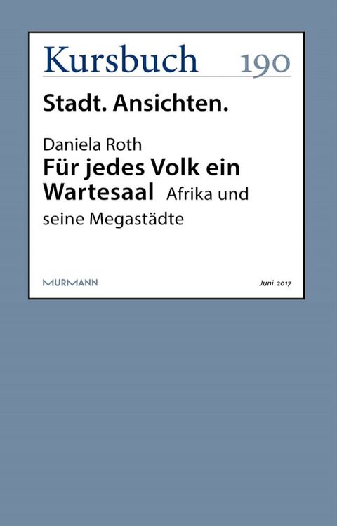 F&uuml;r jedes Volk ein Wartesaal(Kobo/電子書)