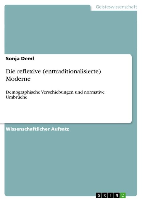 Die reflexive (enttraditionalisierte) Moderne(Kobo/電子書)