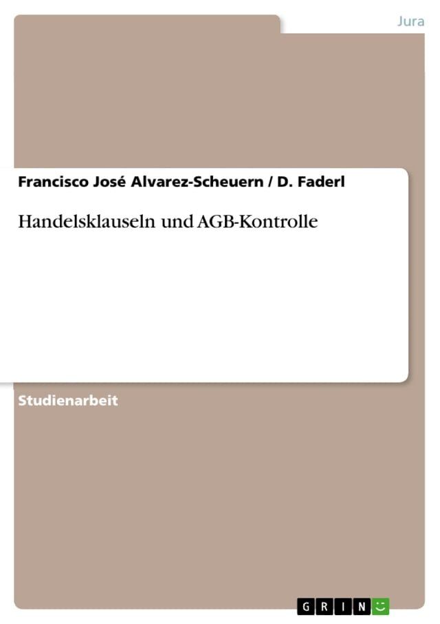  Handelsklauseln und AGB-Kontrolle(Kobo/電子書)