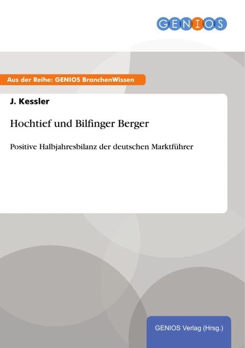 Hochtief und Bilfinger Berger(Kobo/電子書)