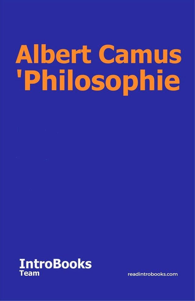  Albert Camus 'Philosophie(Kobo/電子書)