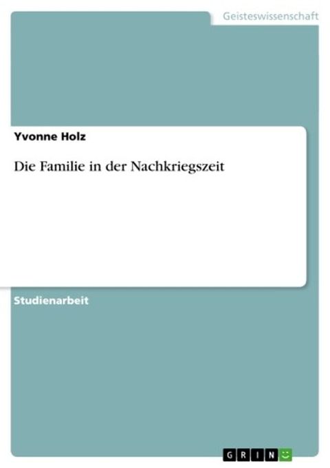 Die Familie in der Nachkriegszeit(Kobo/電子書)