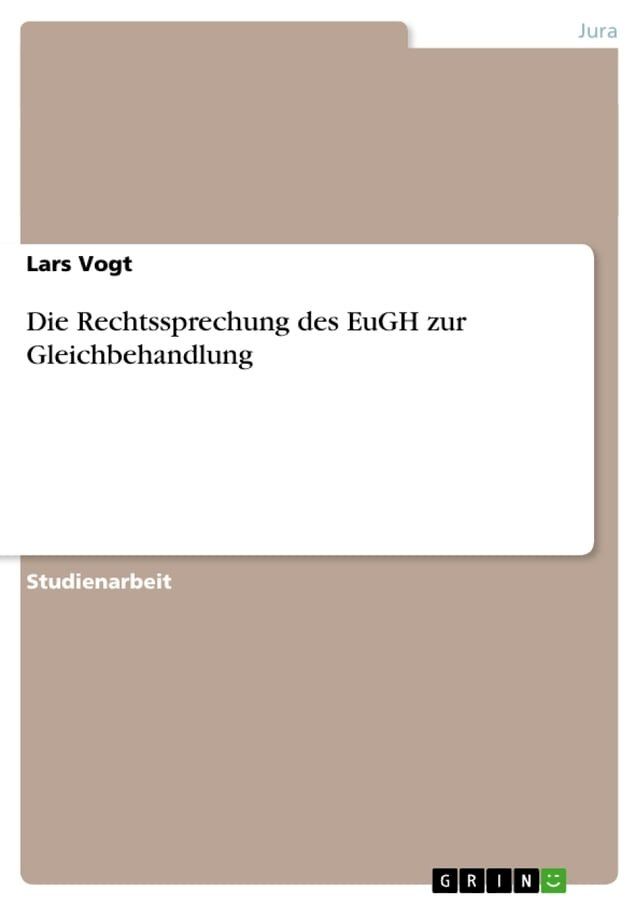  Die Rechtssprechung des EuGH zur Gleichbehandlung(Kobo/電子書)