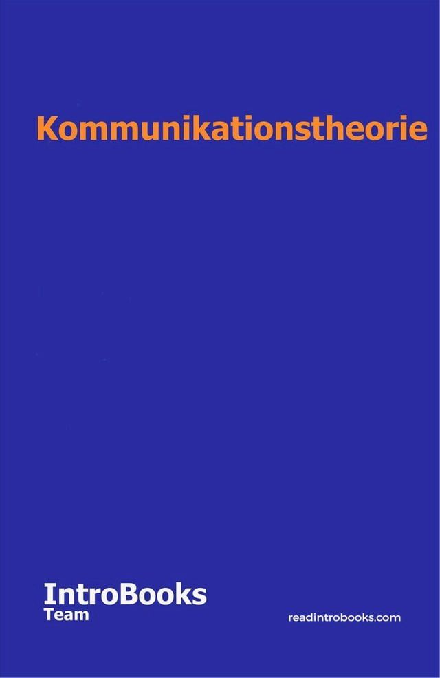  Kommunikationstheorie(Kobo/電子書)