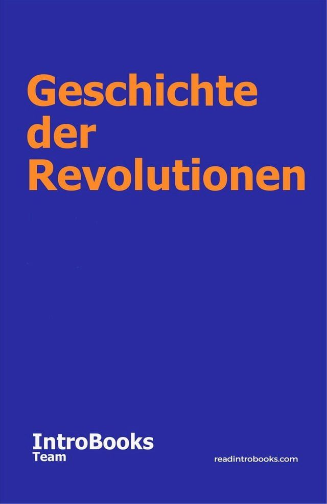  Geschichte der Revolutionen(Kobo/電子書)