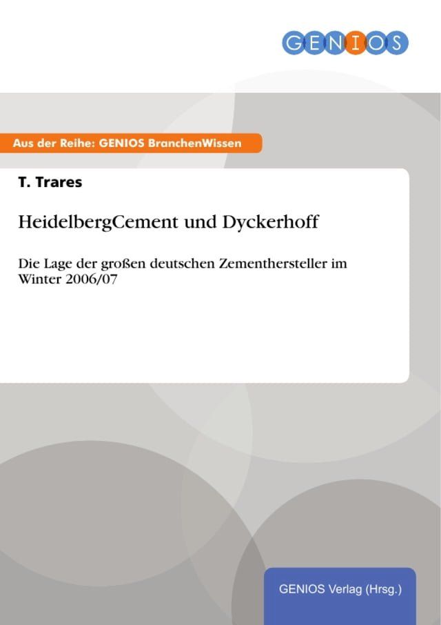  HeidelbergCement und Dyckerhoff(Kobo/電子書)