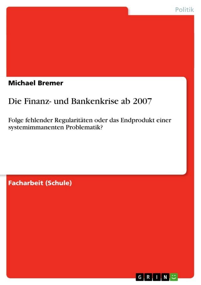  Die Finanz- und Bankenkrise ab 2007(Kobo/電子書)