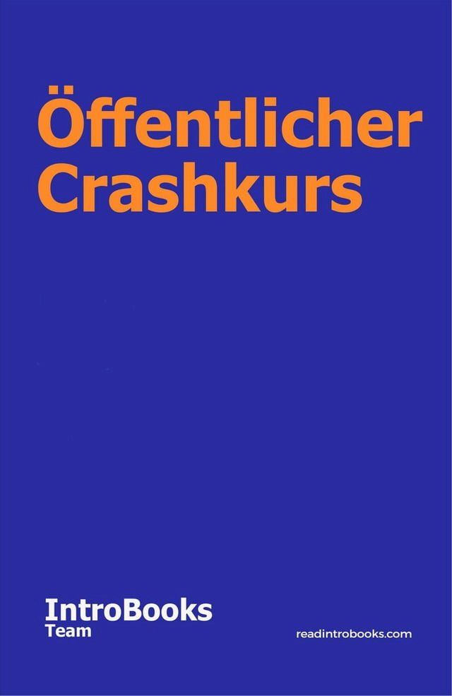  Öffentlicher Crashkurs(Kobo/電子書)