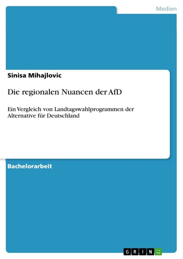  Die regionalen Nuancen der AfD(Kobo/電子書)