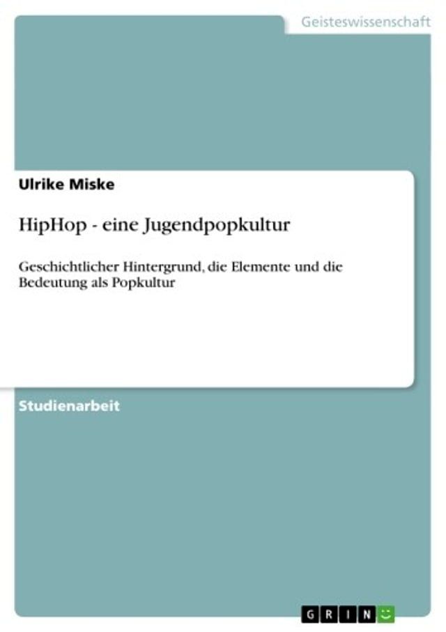  HipHop - eine Jugendpopkultur(Kobo/電子書)