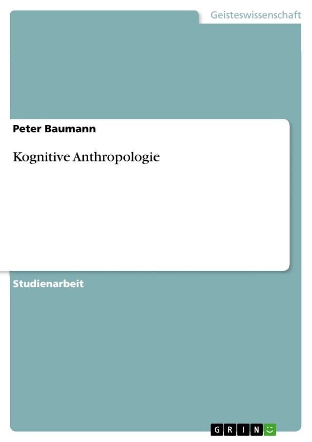  Kognitive Anthropologie(Kobo/電子書)