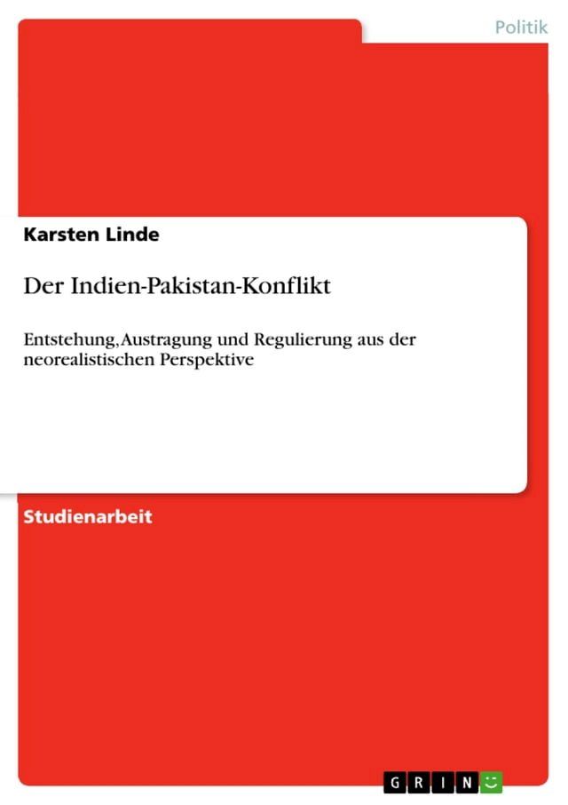  Der Indien-Pakistan-Konflikt(Kobo/電子書)