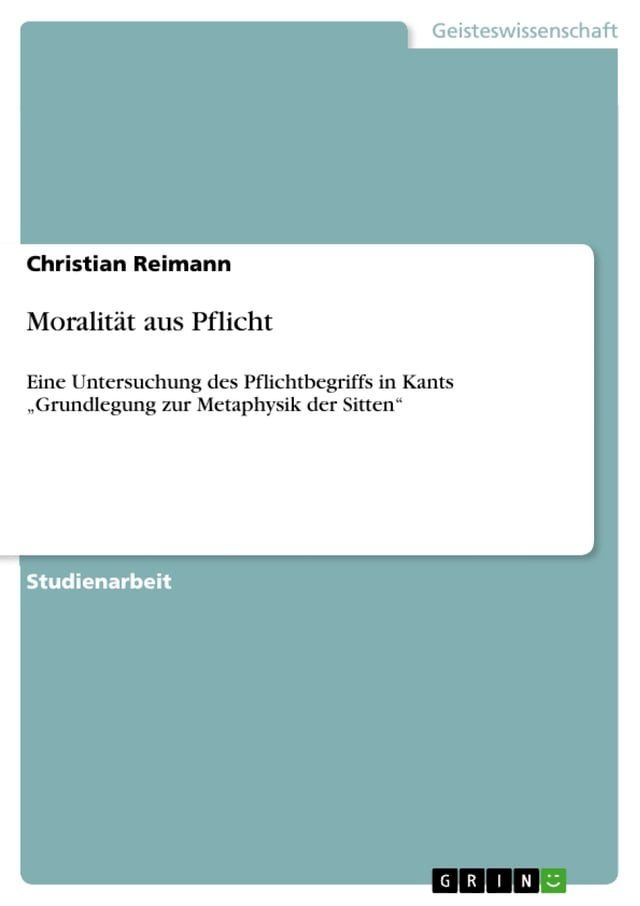  Moralität aus Pflicht(Kobo/電子書)