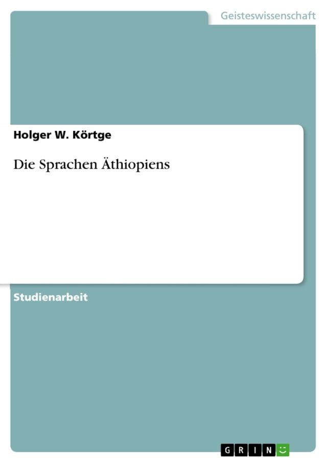  Die Sprachen &Auml;thiopiens(Kobo/電子書)