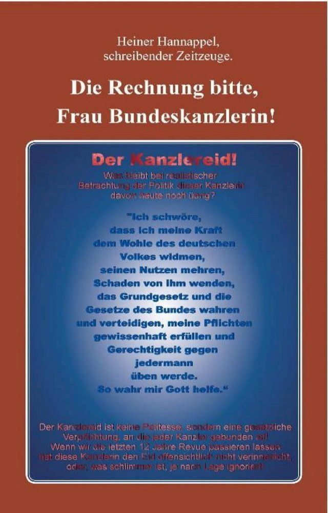  Die Rechnung bitte, Frau Bundeskanzlerin!(Kobo/電子書)